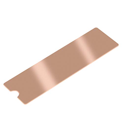 Abwan Kühlkörper, Kühlblech Kupferblech M.2 Kühlkörper NVME Kühlkörper NGFF M.2 2280 Wärmeleitfähigkeit Silikon Wafer Kühlgebläse Kühler von Abwan