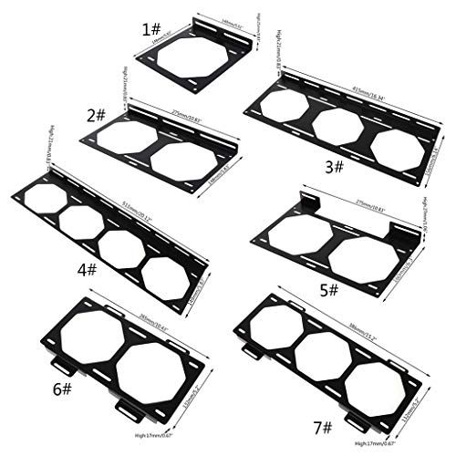 Abwan Lüfterhalterung, Lüfterhalterung 240 Kühlerhalterung Wasserkühler für 12 / 14CM Lüfterhalter Externe Computergehäuse Kühlkörper Gadget Zubehör von Abwan