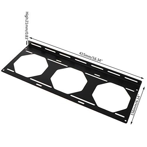 Abwan Lüfterhalterung, Lüfterhalterung 240 Kühlerhalterung Wasserkühler für 12 / 14CM Lüfterhalter Externe Computergehäuse Kühlkörper Gadget Zubehör von Abwan