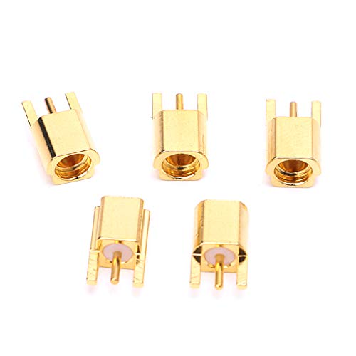Abwan MMCX-Stecker, MMCX-Buchsenstecker-Leiterplattenhalterung mit geradem, vergoldetem Lötmittel 3 Stifte Abwan MMCX-Stecker, MMCX-Buchsenstecker-Leiterplattenhalterung mit geradem, vergoldetem Lötmittel 3 Stifte von Abwan