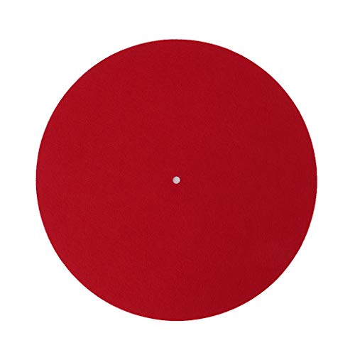 Abwan Rutschfestes Pad, Plattenspieler-Matte Slipmat Audiophile 3mm Filzplatte Vinyl-Plattenspieler Anti-Vibration Langlebig Anti-Statisch von Abwan