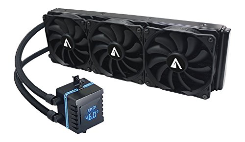 Abysm Atlantico 360 Liquid Cooler Set 360 mm with Temperature Display and RPM Black von Abysm