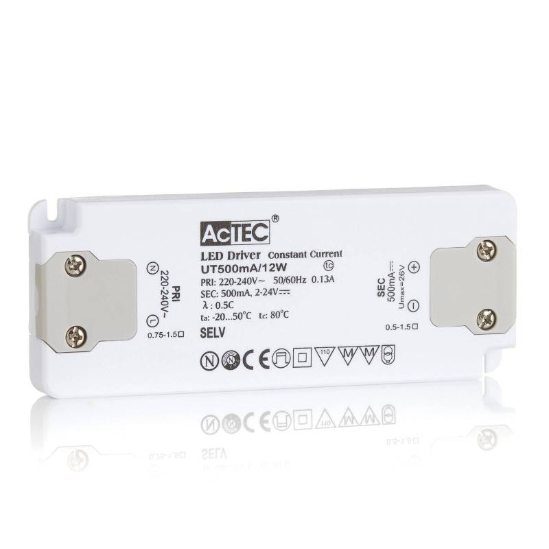 AcTEC Slim LED-Treiber CC 500mA, 12W von AcTEC