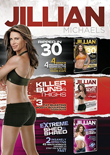 Jillian Michaels Triple DVD Boxed Set (Feat. Ripped in 30, Killer Buns and Thighs, Extreme Shed and Shred) von Acacia