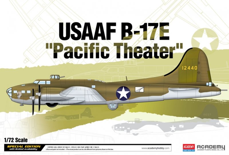 B-17E USAAF PTO von Academy Plastic Model