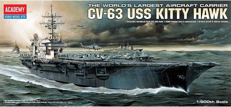 CV-63 USS Kittyhawk von Academy Plastic Model