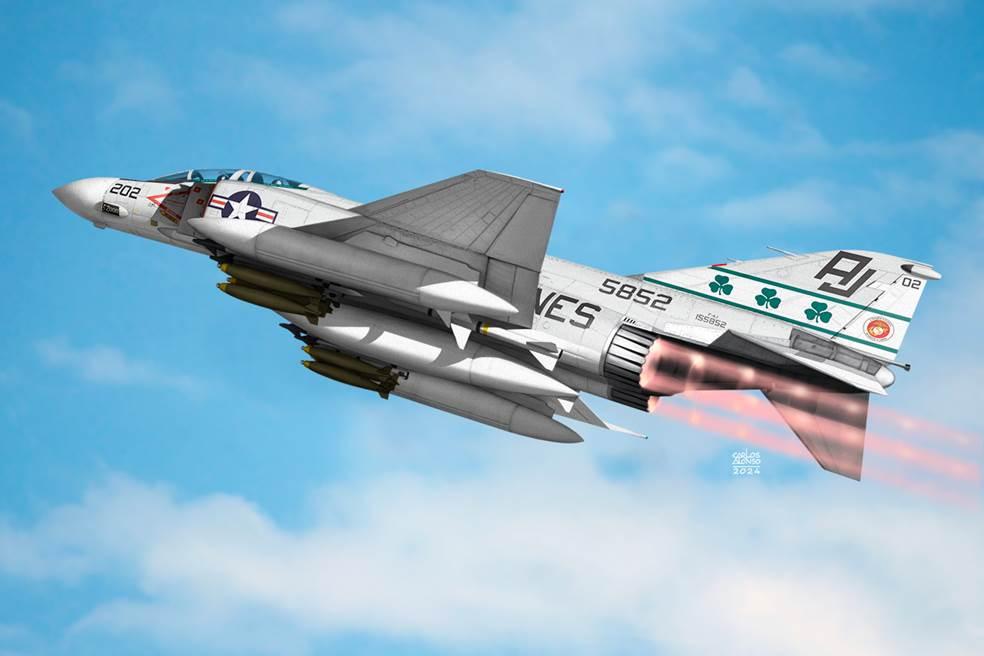 F-4J Phantom II, VMFA-33 Fighting Shamrocks F-4J Phantom II, VMFA-33 Fighting Shamrocks von Academy Plastic Model