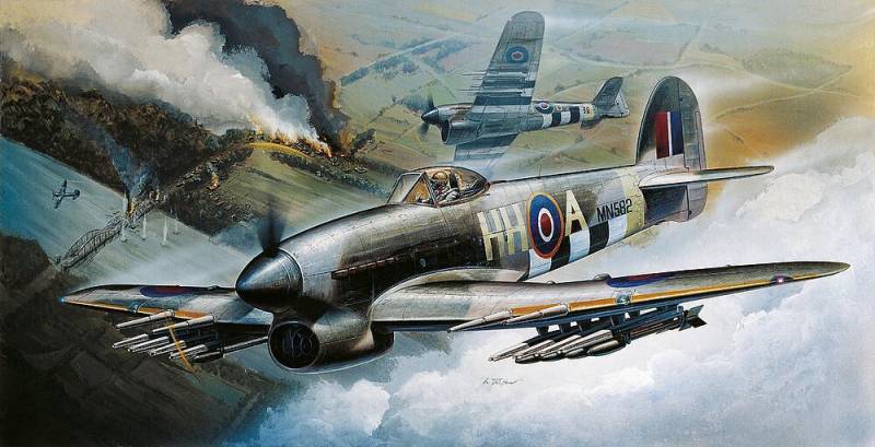 Hawker Typhoon IB von Academy Plastic Model