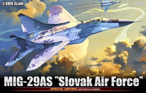 MIG-29AS Slovak Air Force von Academy Plastic Model