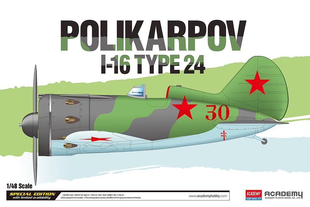 POLIKARPOV I-16 TYPE 24 - Limted Edition POLIKARPOV I-16 TYPE 24 - Limted Edition von Academy Plastic Model