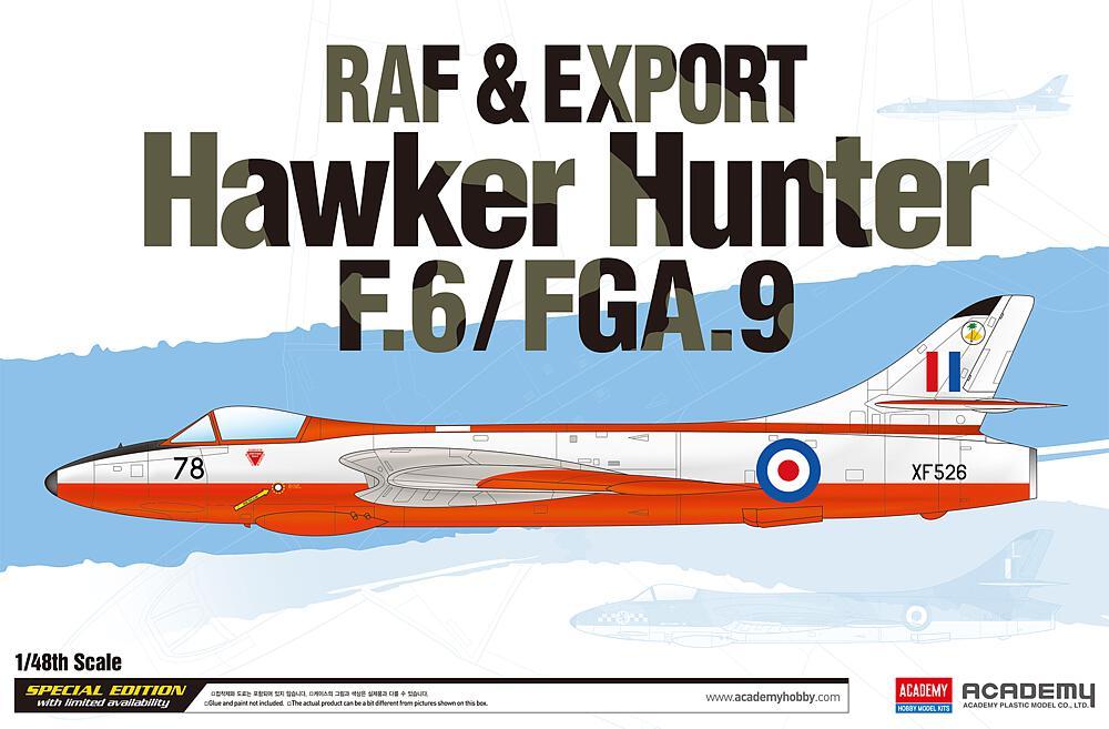 RAF & Export Hawker Hunter F.6/FGA.9 von Academy Plastic Model