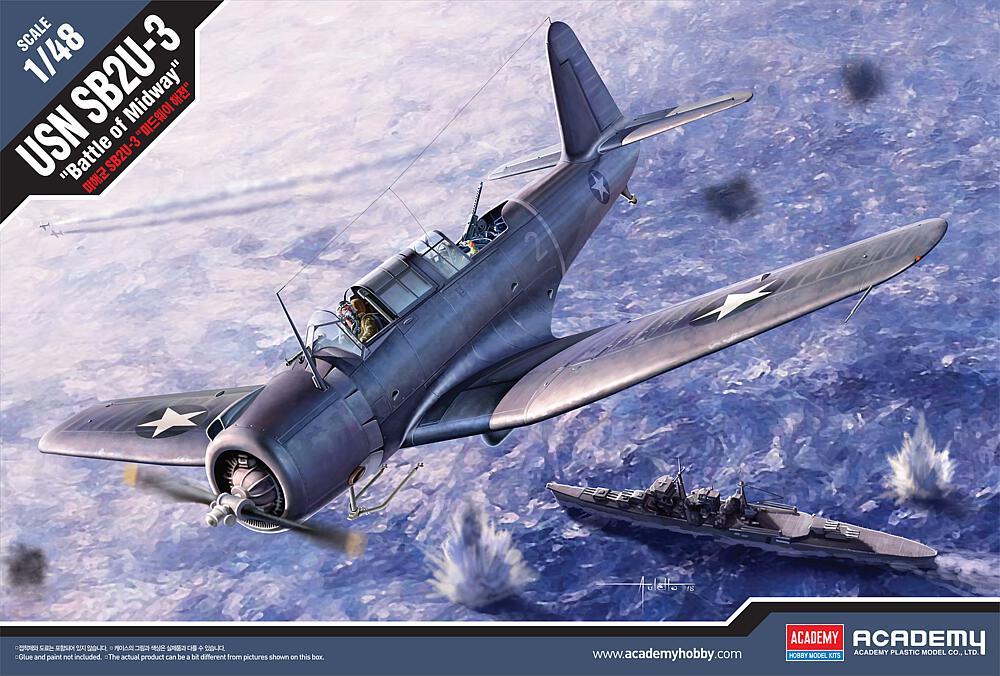 SB2U-3 VIindicator Battle of Midway SB2U-3 VIindicator Battle of Midway von Academy Plastic Model