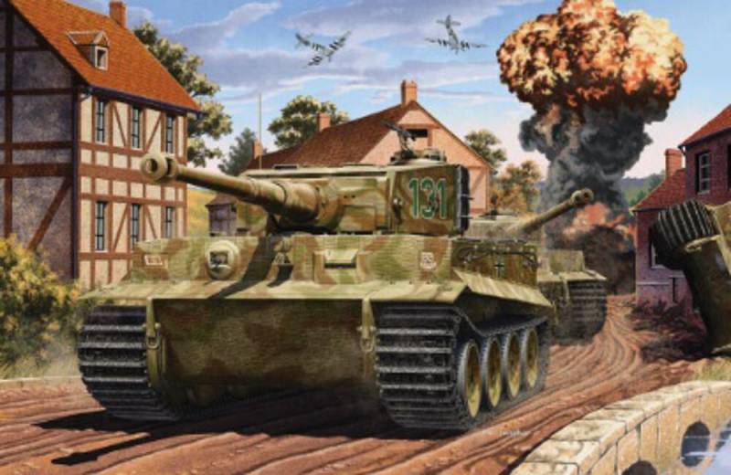 TIGER-I MID VER. ´Anniv.70 Normandy Invasion 1944´ von Academy Plastic Model