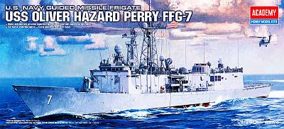 U.S. Navy Guided Missile Frigate USS Oliver Hazard Perry FFG-7 von Academy Plastic Model