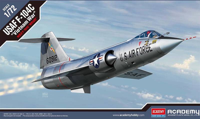 USAF F-104C - Vietnam Krieg von Academy Plastic Model