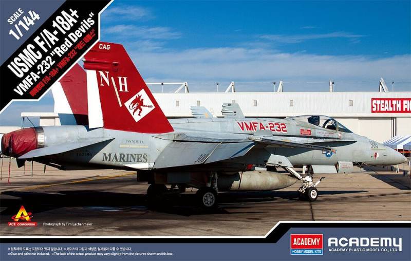 USMC F/A-18+ Vmfa-232 Red Devils von Academy Plastic Model