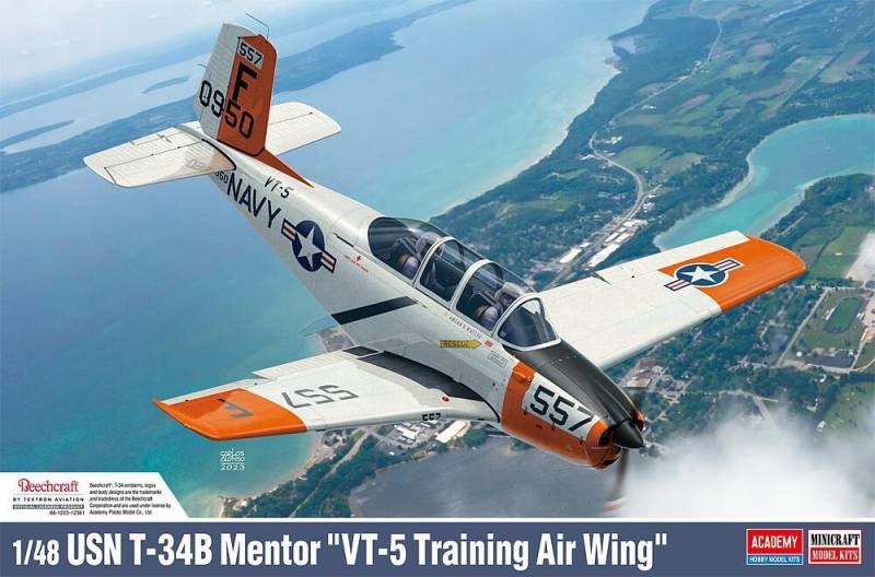 USN T-34B Mentor Vt-5 Training Air Wing von Academy Plastic Model