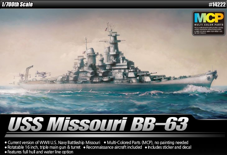USS Missouri BB-63 [MCP] von Academy Plastic Model