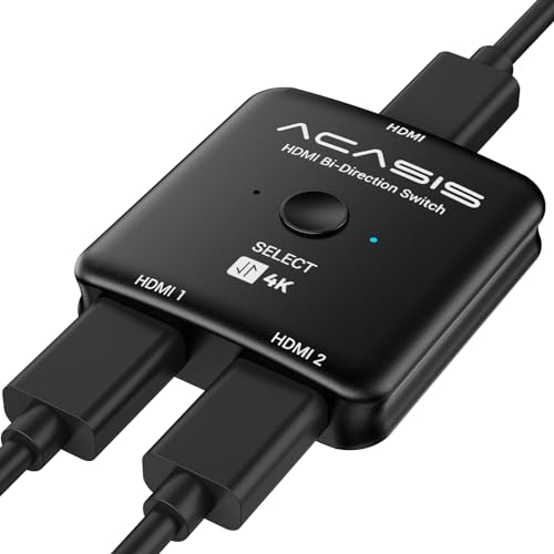 ACASIS HDMI Switch Splitter 4K @ 60Hz HDMI Splitter 1 Eingang 2 Ausgänge HDMI Splitter Unterstützung 4K 3D HDR für Xbox PS5/4/3 Blu-Ray Player Fire Stick Roku HDTV ACASIS HDMI Switch Splitter 4K @ 60Hz HDMI Splitter 1 Eingang 2 Ausgänge HDMI Splitter Unterstützung 4K 3D HDR für Xbox PS5/4/3 Blu-Ray Player Fire Stick Roku HDTV von Acasis