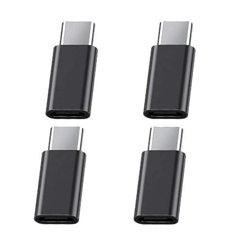 Adapter Micro-USB auf USB C (4er-Pack), Micro-USB-Buchse auf USB-C-Stecker, OTG-Adapter, kompatibel mit Samsung Galaxy Typ-C Tablets, Handys von Accessonico