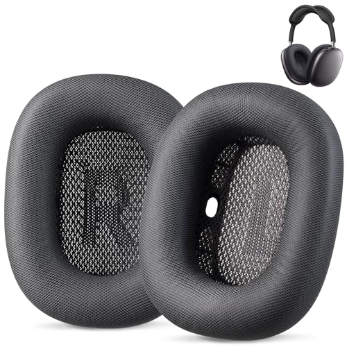AHG Accessory House Ersatz-Ohrpolster für Airpods Max, kompatibel mit Apple-Kopfhörern (AHG-AIRPODS-MAX-SPACE-GREY-PU-EP) von Accessory House
