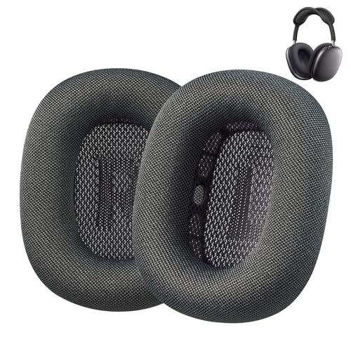 AHG Accessory House Global Aufgerüstete Ersatz-Ohrpolster für AirPods Max, kompatibel mit Apple AirPods Max Kopfhörern -Space Grau. Silikonbeschichtetes Mesh/Hochdichter Schaumstoff/Starker Magnet AHG Accessory House Global Aufgerüstete Ersatz-Ohrpolster für AirPods Max, kompatibel mit Apple AirPods Max Kopfhörern -Space Grau. Silikonbeschichtetes Mesh/Hochdichter Schaumstoff/Starker Magnet von Accessory House