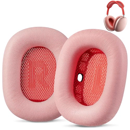 AHG Accessory House Global Verbesserte Ersatz-Ohrpolster für Airpods Max, kompatibel mit Apple AirPods Max Kopfhörern, Rosa, hochwertiges PU-Leder, hochdichter Schaumstoff, starker Magnet AHG Accessory House Global Verbesserte Ersatz-Ohrpolster für Airpods Max, kompatibel mit Apple AirPods Max Kopfhörern, Rosa, hochwertiges PU-Leder, hochdichter Schaumstoff, starker Magnet von Accessory House