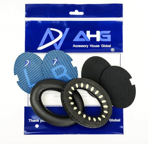 Ersatz Ohrpolster Ohrkissen für Bose QuietComfort 2 (QC2) und QuietComfort 15 (QC15) Kopfhörer QC2/15 Ear Pads schwarz von Accessory House