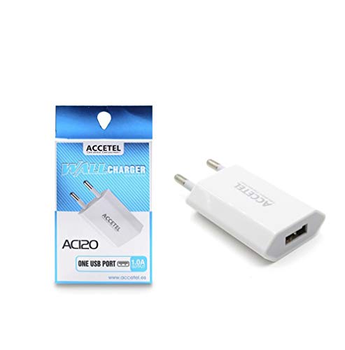 Accetel AC120 Netzadapter USB 1.0 A, 2 Stück von Accetel