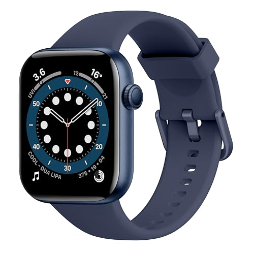 Smartwatch Damen Herren, 1,85" HD Touch Fitnessuhr mit Telefonfunktion, 140+Sportmodi Smart Watch Fitness Tracker mit Pulsmesser Schlafmonitor Schrittzähler, IP68 Wasserdicht Sportuhr für iOS Android von AcclaFit