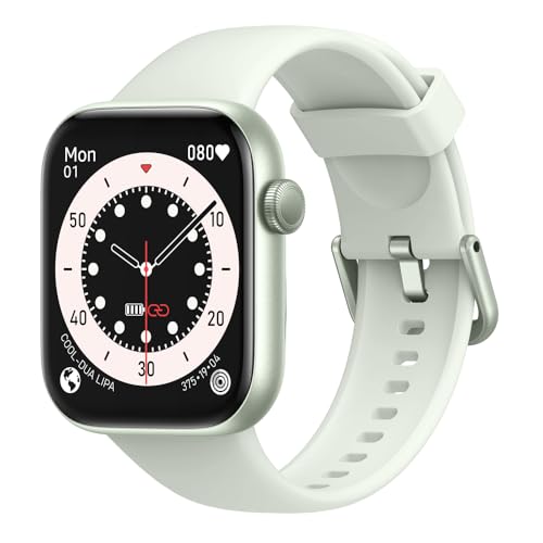 Smartwatch für Herren Damen Annehmen/Tätigen von Anrufen, 4,7 cm Smartwatch, Fitnessuhr mit Herzfrequenz Blutdruck Schlafmonitor, 140+ Sport, IP68 Wasserdicht Schrittzähler Uhr Kompatibel mit Android von AcclaFit