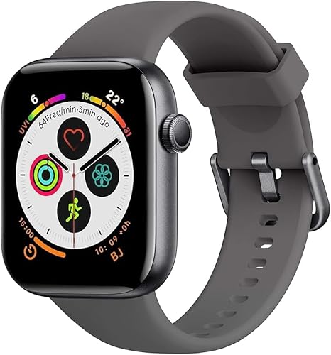 Smartwatch für Herren Damen Annehmen/Tätigen von Anrufen, 4,7 cm Smartwatch, Fitnessuhr mit Herzfrequenz Blutdruck Schlafmonitor, 140+ Sport, IP68 Wasserdicht Schrittzähler Uhr Kompatibel mit Android von AcclaFit