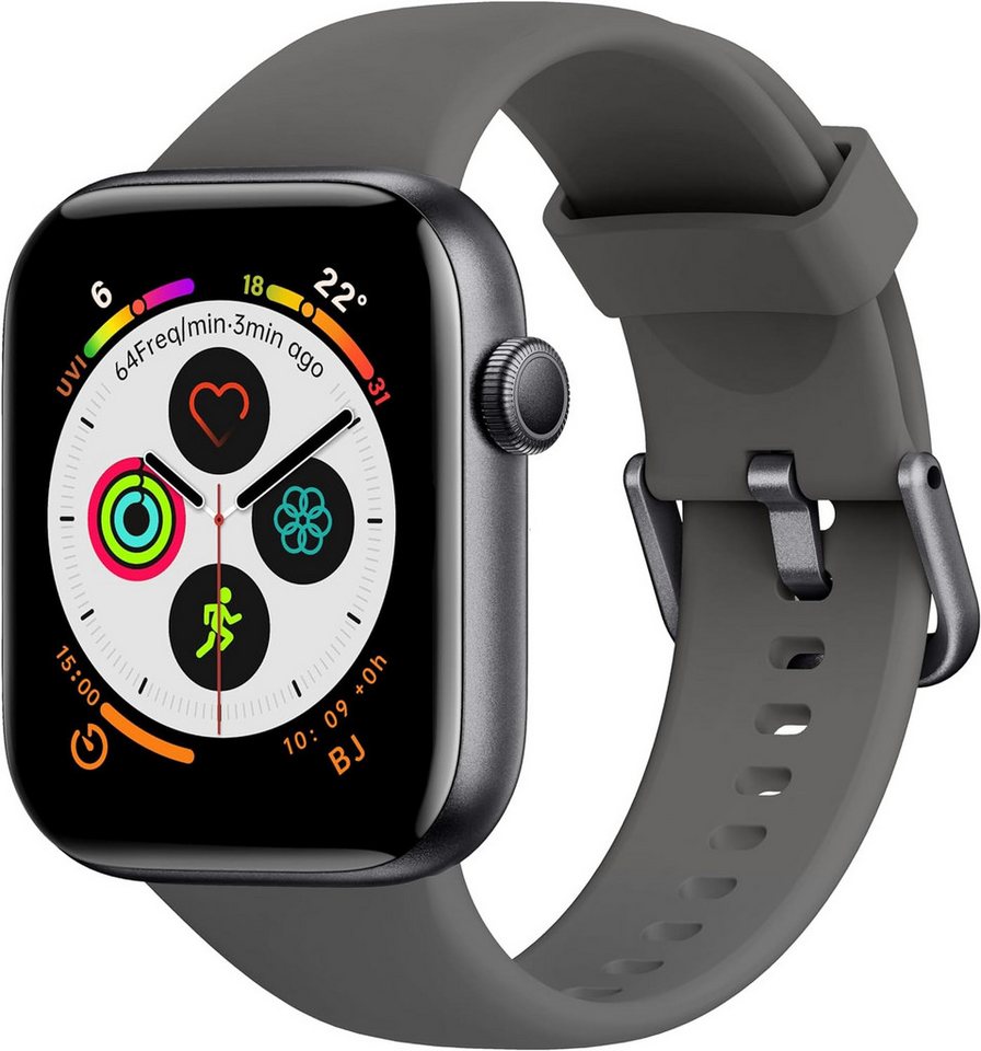 Acclafit Smartwatch (1,85 Zoll, Android, iOS), mit Bluetooth Anrufe,Herzfrequenz, Schlafmonitor, Wasserdicht Fitness von Acclafit