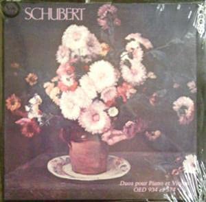 FRANZ SCHUBERT - DUOS POUR PIANO ET VIOLON LP (VINYL) EUROPEAN ACCORD 1981 von Accord