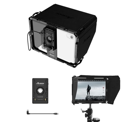 Accsoon CEPC05 PowerCage Mini Kompatibel mit iPad Mini 6 für die Überwachung, mit NP-F Batterie Platte Adapter, Schutzhülle mit Sonnenschutz, aus Aluminiumlegierung Materialien von Accsoon
