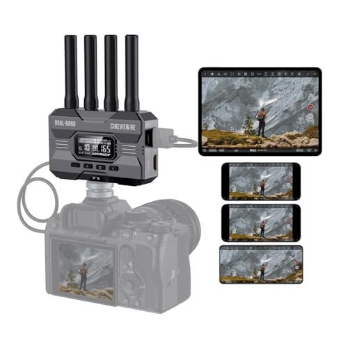 Accsoon CineView HE HDMI Wireless Transmitter, Dualband 1080p60 Kabelloses Videoübertragungssystem, 350 m Reichweite, 0,06 s Latenz, Überwachung von 4 Geräten (nur Sender) Accsoon CineView HE HDMI Wireless Transmitter, Dualband 1080p60 Kabelloses Videoübertragungssystem, 350 m Reichweite, 0,06 s Latenz, Überwachung von 4 Geräten (nur Sender) von Accsoon