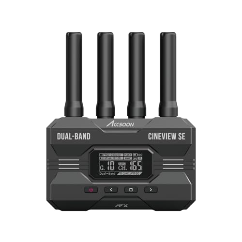 Accsoon CineView SE Wireless Empfänger Only SDI & HDMI Dualband-Technologie 2.4GHz 5GHz 1200ft/50ms FHD, Arbeiten Sie mit Accsoon HE, SE(Empfänger only) von Accsoon