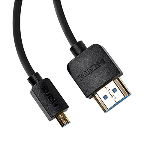 Accsoon HDMI Cable (A-D) HDMI-zu-HDMI-Kabel, 50 cm/1,6 Fuß, A-D, High-Speed-Unterstützung, Ultra HD, 1080P, kompatibel mit Kamera, Monitor, Gimbal von Accsoon
