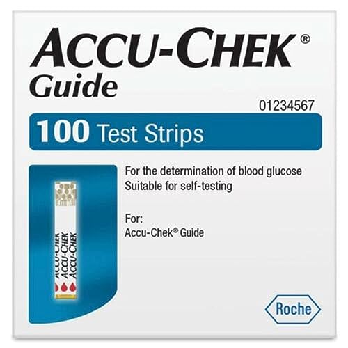 ACCU Chek Guides - 100 Streifen für Kontrolle Blutzucker - accucheck (4x25 Streifen) von Accu Chek