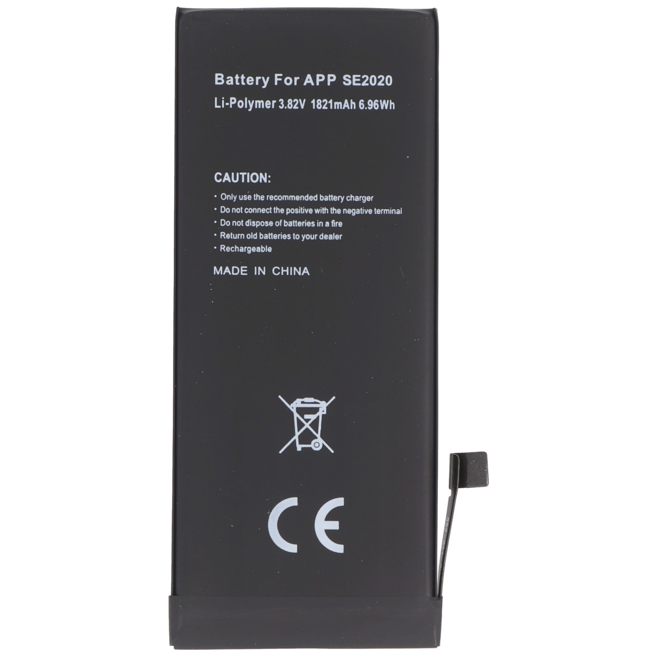 1821mAh Akku passend für Apple iPhone SE 2020, A2296 Li-Polymer 3,82V 6,9Wh built-in ohne Werkzeug 93,7 x 39,4 x 3,2mm 1821mAh Akku passend für Apple iPhone SE 2020, A2296 Li-Polymer 3,82V 6,9Wh built-in ohne Werkzeug 93,7 x 39,4 x 3,2mm von AccuCell