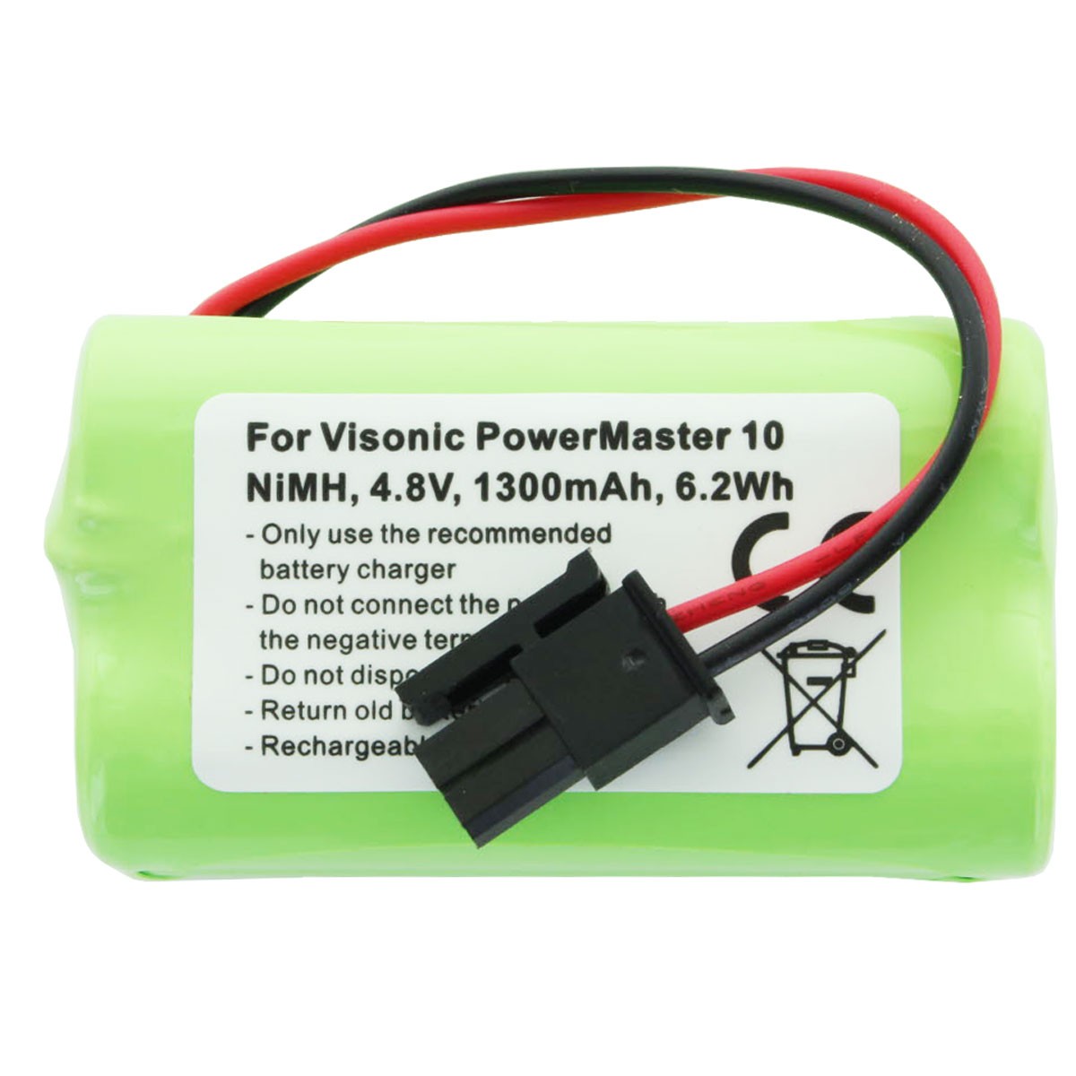 2000mAh Akku passend für Visonic PowerMaster 10 Akku-NiMH GP130AAM4YMX 4,8 Volt max. 9,6Wh 2000mAh Akku passend für Visonic PowerMaster 10 Akku-NiMH GP130AAM4YMX 4,8 Volt max. 9,6Wh von AccuCell