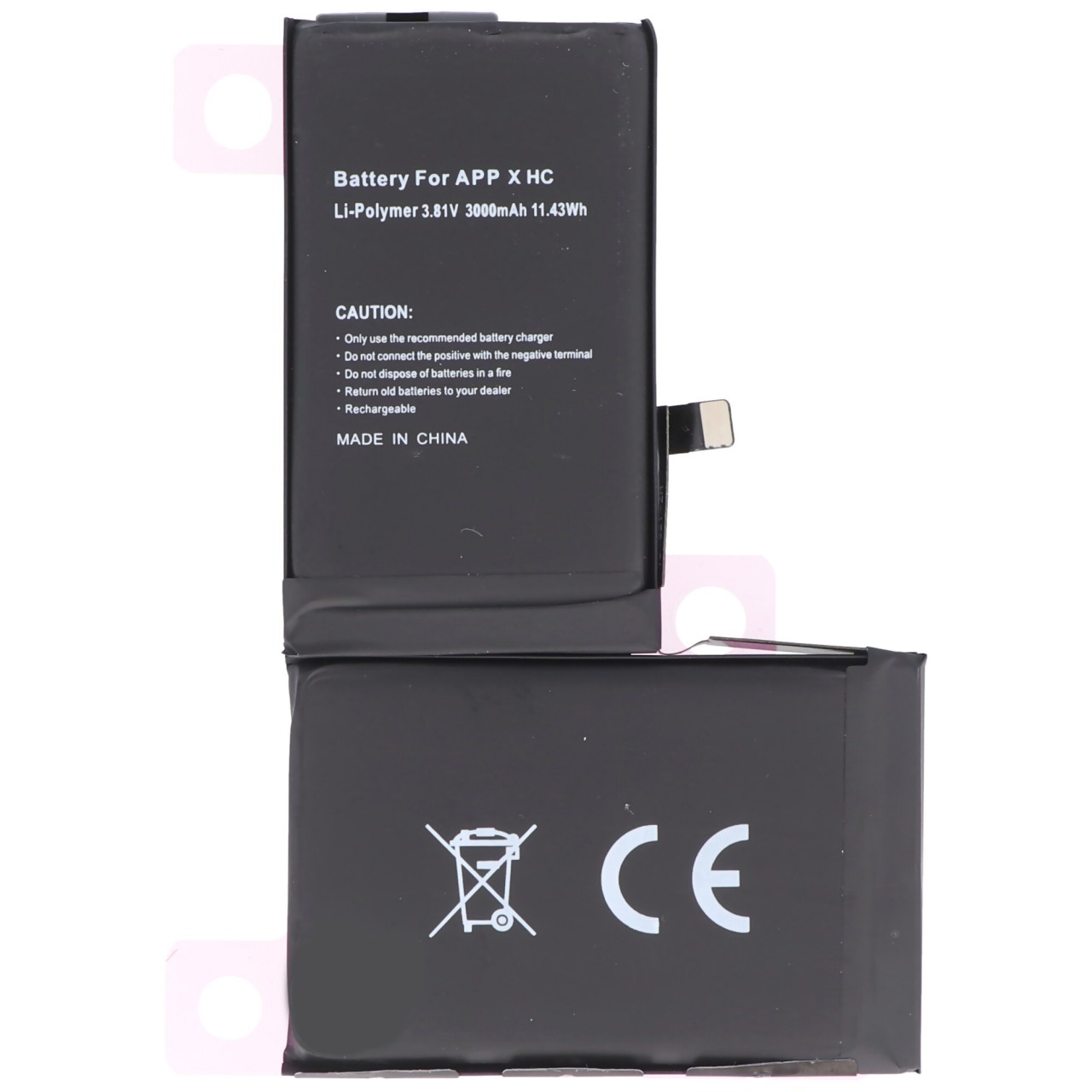 3000mAh Akku passend für Apple iPhone X Li-Polymer 3,81 Volt 11,4Wh high capacity built-in ohne Werkzeug 3000mAh Akku passend für Apple iPhone X Li-Polymer 3,81 Volt 11,4Wh high capacity built-in ohne Werkzeug von AccuCell
