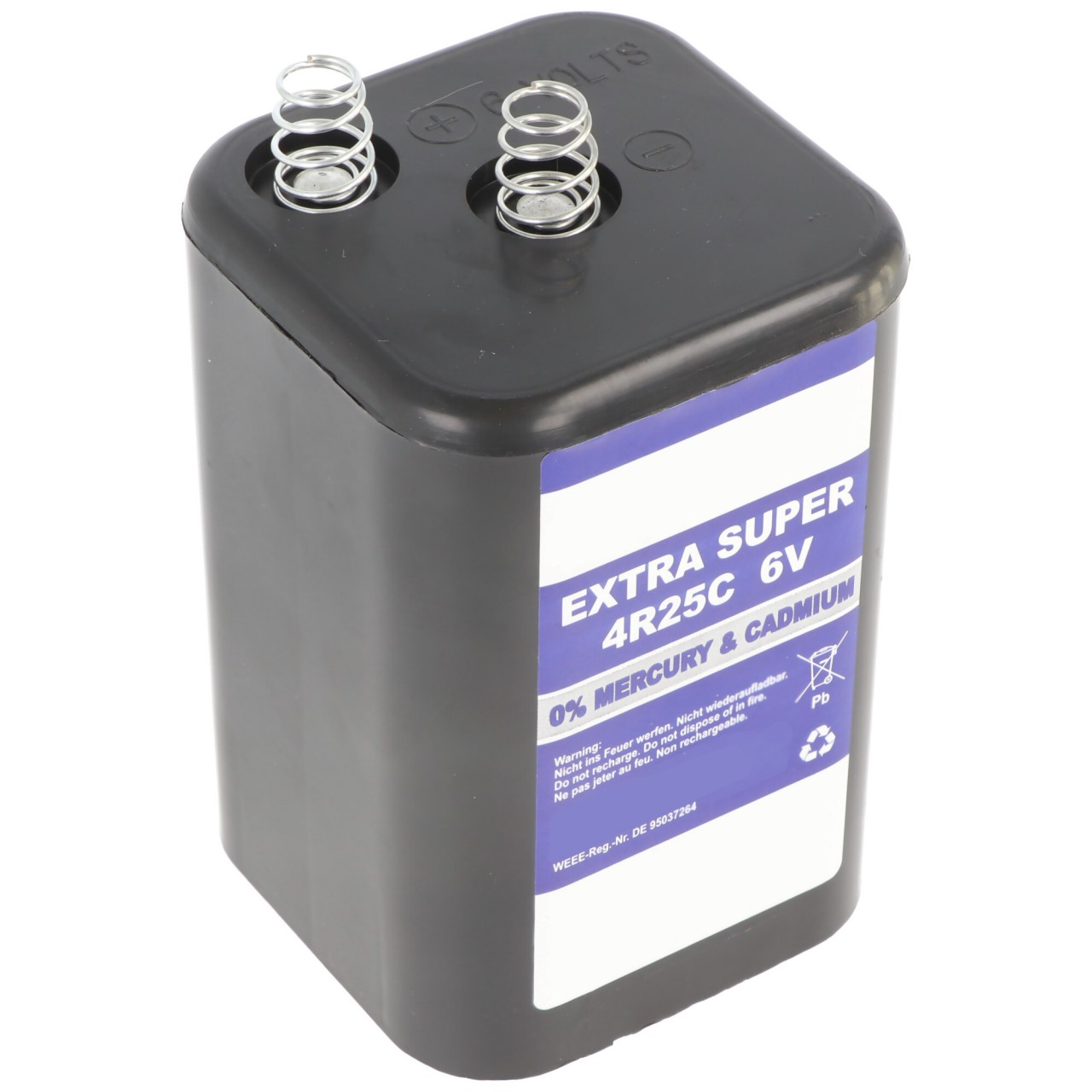 4R25, 430 Blockbatterie, Typ 4R25C Batterie, Lampenbatterie 6 Volt 9500mAh 4R25, 430 Blockbatterie, Typ 4R25C Batterie, Lampenbatterie 6 Volt 9500mAh von AccuCell