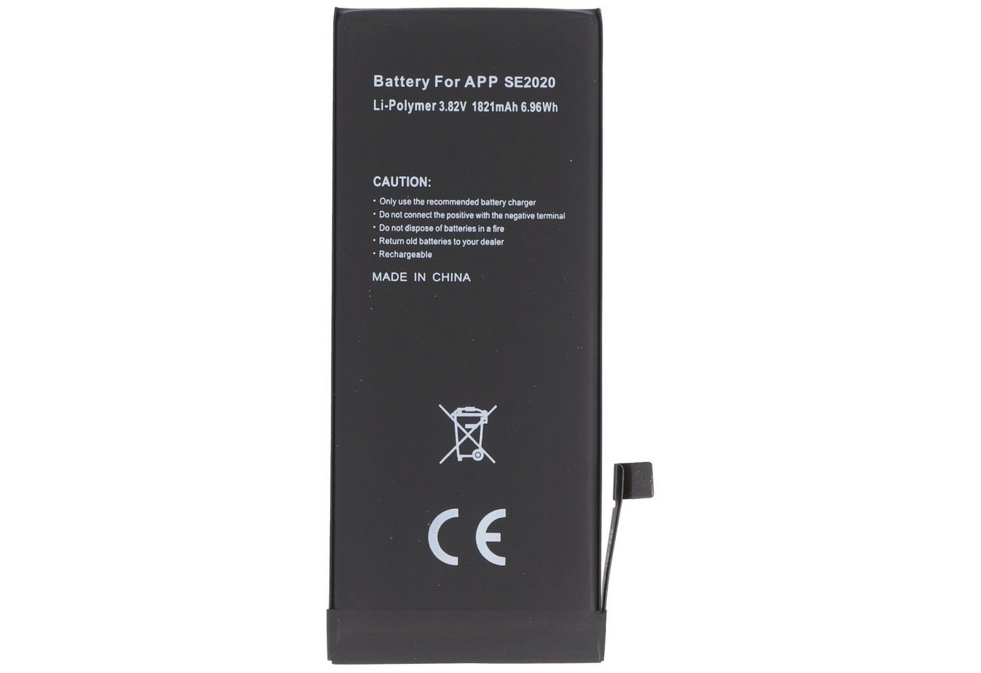 AccuCell 1821mAh Akku passend für Apple iPhone SE 2020, A2296 Li-Polymer 3,82V Akku 1821 mAh (3,8 V) von AccuCell