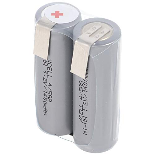 AccuCell 2HHR140 Akku kompatibel mit Rasierer 2,4 Volt, 1400mAh mit Lötfahnen zum Selbsteinbau AccuCell 2HHR140 Akku kompatibel mit Rasierer 2,4 Volt, 1400mAh mit Lötfahnen zum Selbsteinbau von AccuCell