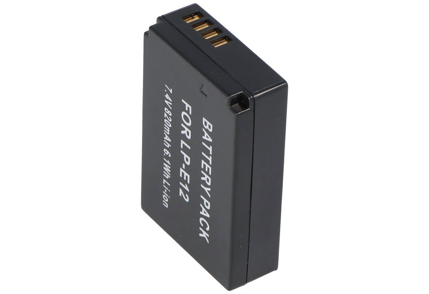 AccuCell AccuCell Akku passend für CANON LP-E12, EOS M Digital-Kamera Kamera-Akku 820 mAh (7,4 V) von AccuCell