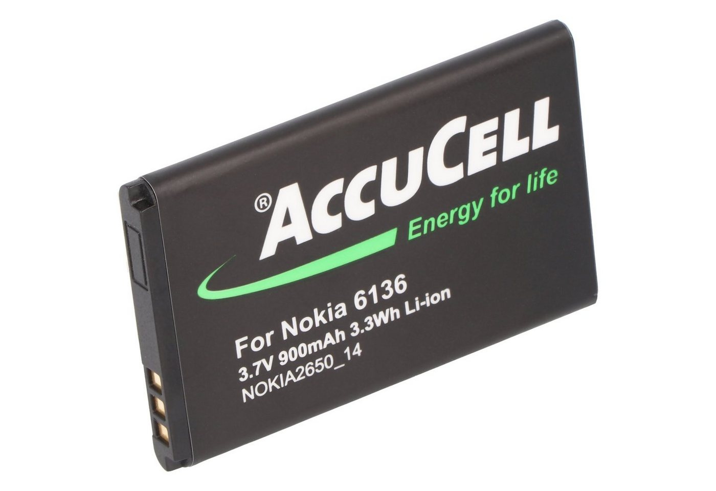 AccuCell AccuCell Akku passend für Nokia 6102, BL-4C, 700mAh Akku 700 mAh (3,6 V) von AccuCell