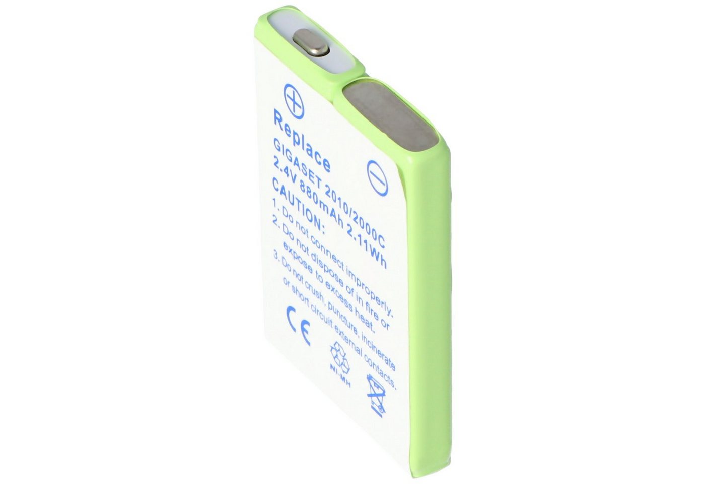 AccuCell AccuCell Akku passend für Siemens Gigaset 2000C Pocket, Akku C39153-2 Akku 880 mAh (2,4 V) von AccuCell