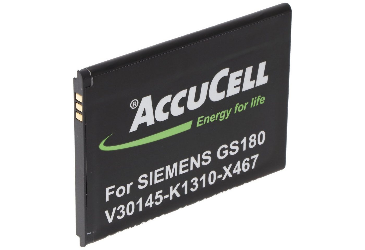 AccuCell AccuCell Akku passend für Siemens Gigaset GS180 V30145-K1310-X467 3,8 Akku 3000 mAh (3,8 V) von AccuCell