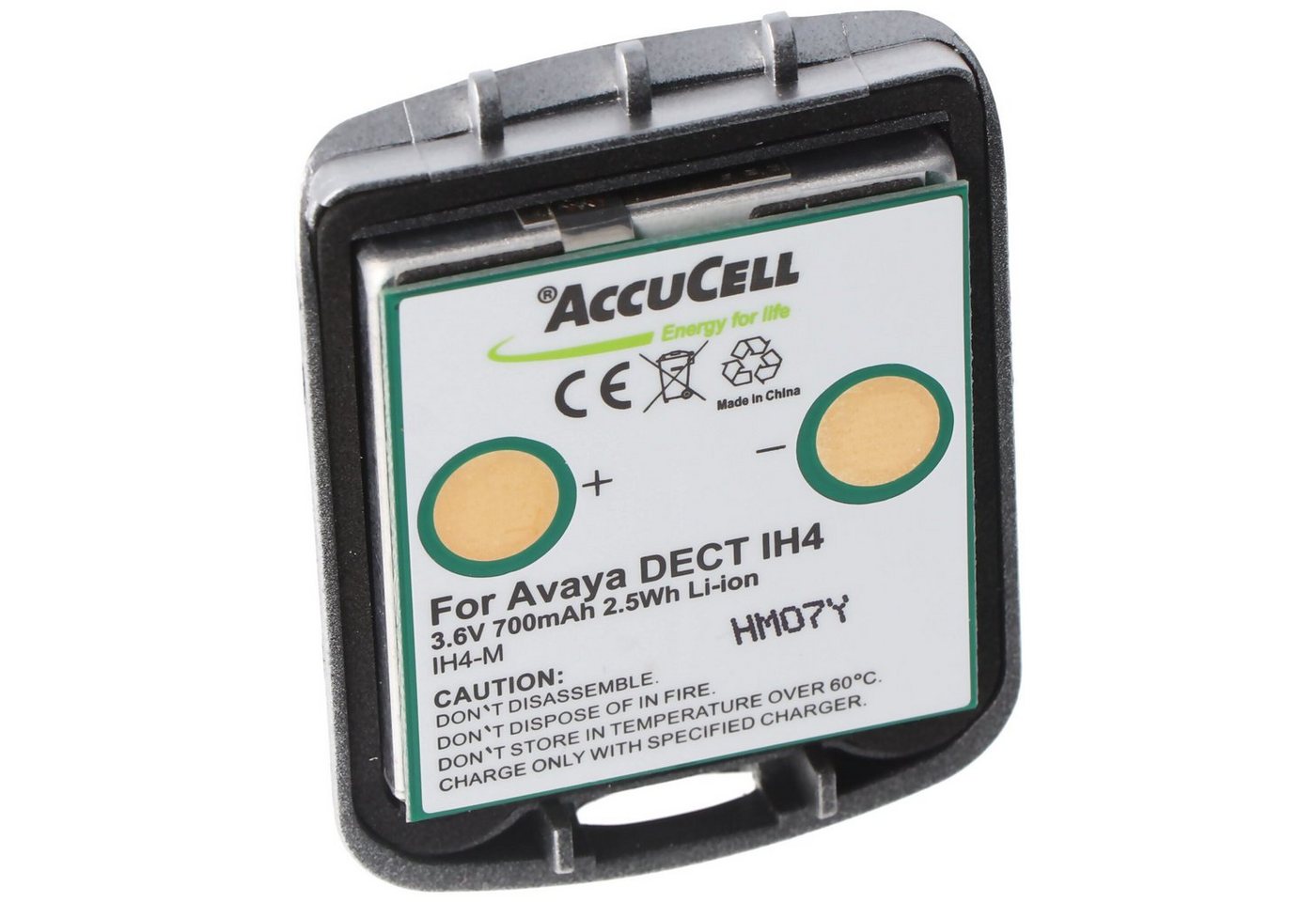 AccuCell AccuCell Akku passend für den Avaya DECT IH4 Li-Ion Akku 4.999.130.76 Akku 700 mAh (3,6 V) von AccuCell